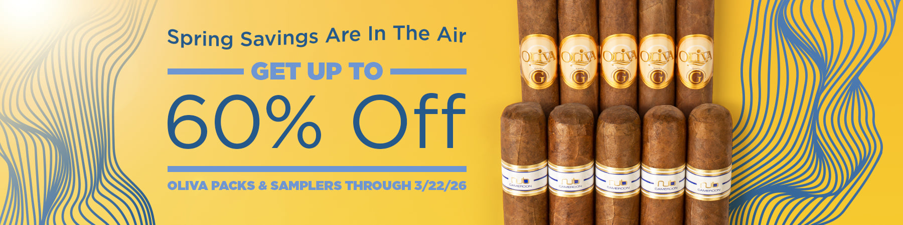 Get up to 60% off during our Oliva pack and sampler sale