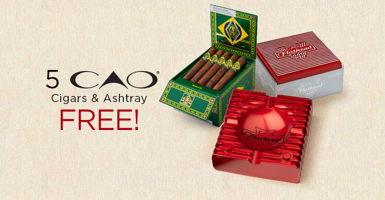 5 CAO Cigars & Ashtray Free
