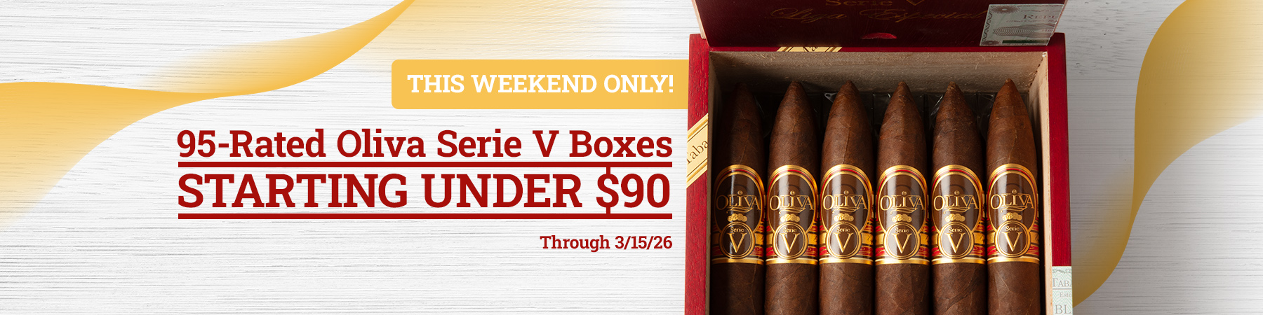 Get Oliva Serie V boxes starting under $90