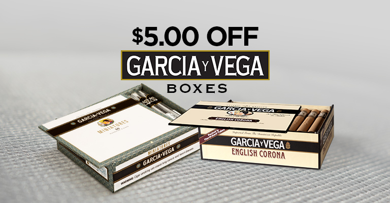 $5.00 Off Garcia y Vega Boxes