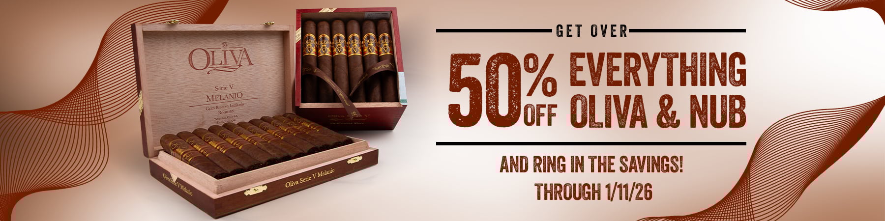 Get over 50% off everything Oliva and Nub
