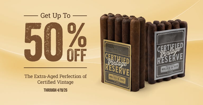 Get up to 50% off select certified vintage purchases