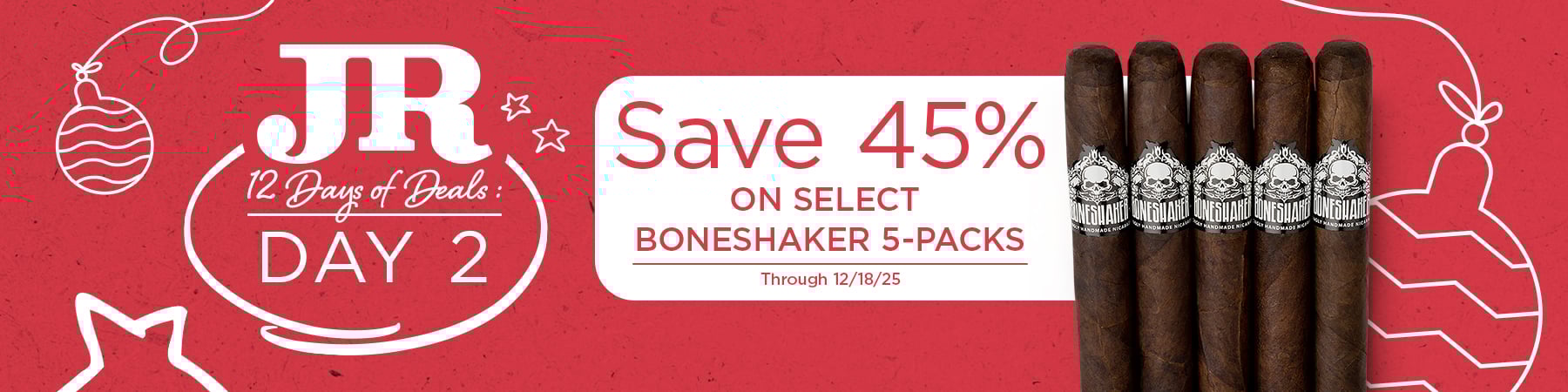 Get 45% off Boneshaker 5-packs