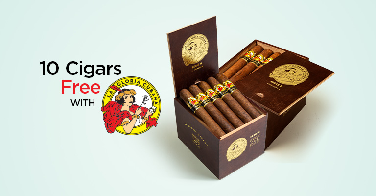 10 Cigars Free With La Gloria Cubana