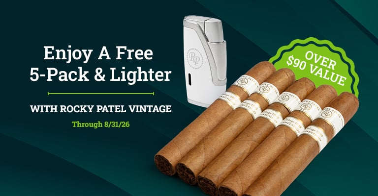 Get 5 Cigars + Lighter Free select purchases