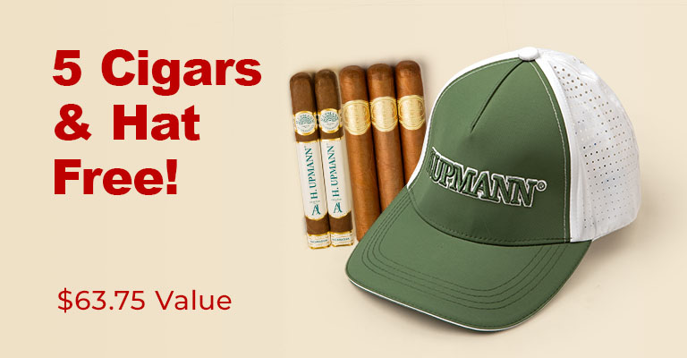 5 Cigars & Hat Free