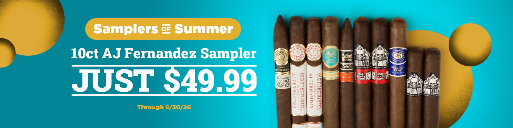 Get a 10ct AJF Sampler Only $49.99