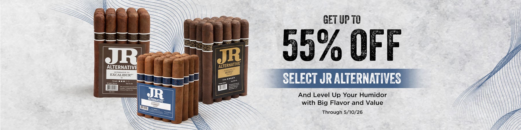 Get up to 55% off of JR Alternatives