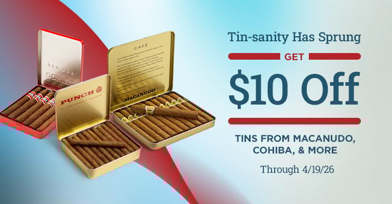 Get $10 off select tin purchases