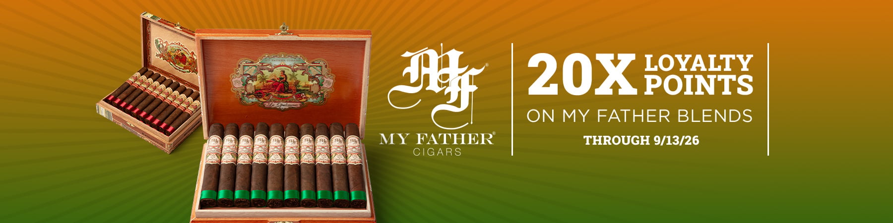Get 20x Loyalty Points on select My Father purchases
