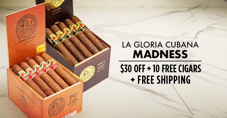 La Gloria Cubana Madness - $30 Off + 10 Cigars & Free Shipping