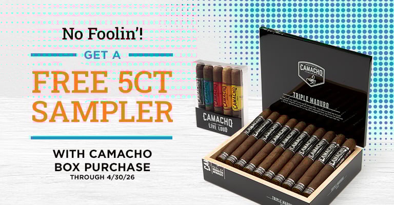 Get a 5ct Camacho sampler with select Camacho purchases