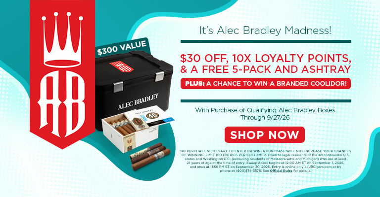 Get $30 off + 10x Loyalty + 5 Free Cigars & ashtray