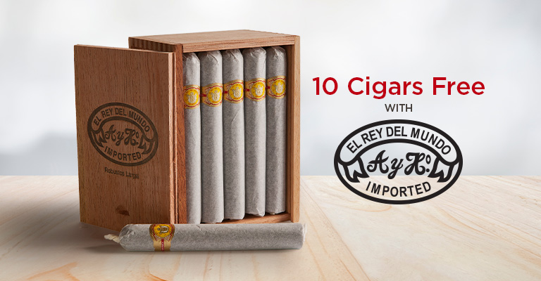 10 Cigars Free on El Rey del Mundo