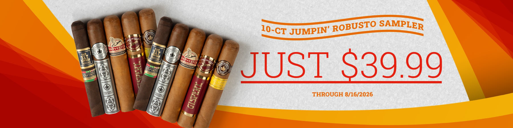 Get a 10ct Jumpin Robusto Sampler - Only $39.99