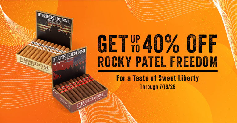 Get 40% Off Rocky Patel Freedom