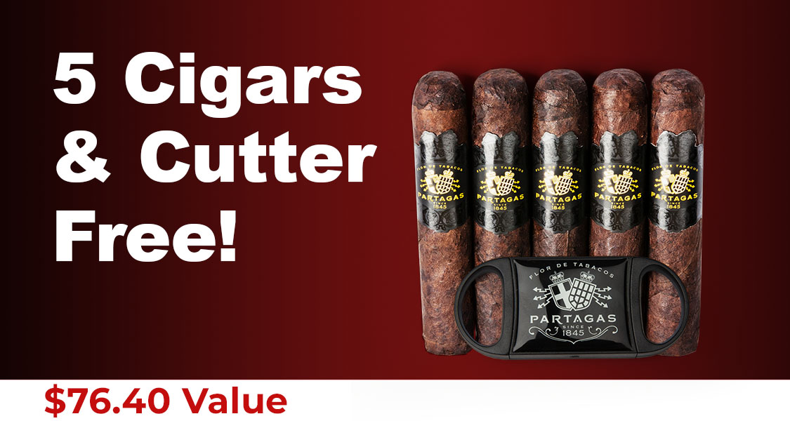 5 Cigars & Cutter Free