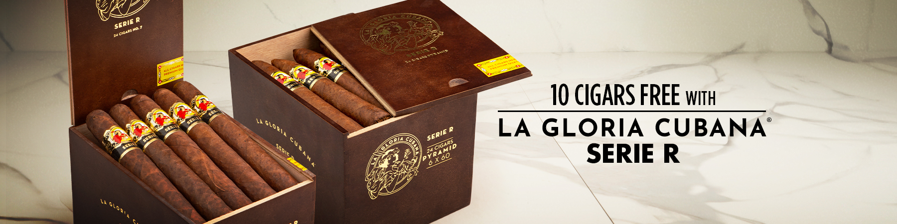 10 Cigars Free With La Gloria Cubana Serie R