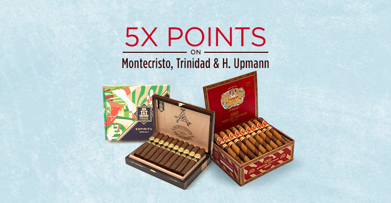 5x Points On Monte, Upmann & Trinidad