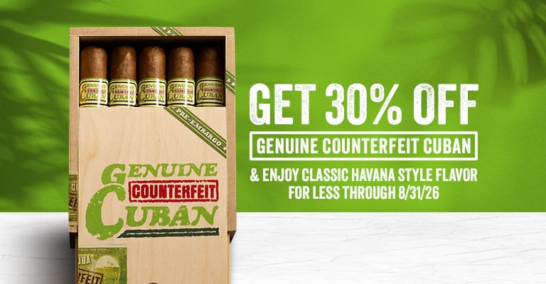 Get 30% off Genuine Cuban Counterfeit