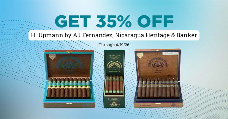 Get 35% Off H. Upmann by AJF, Nicaragua Heritage & Banker