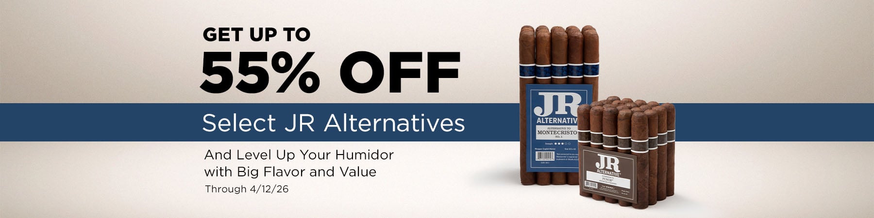 Get up to 55% off JR Alternatives