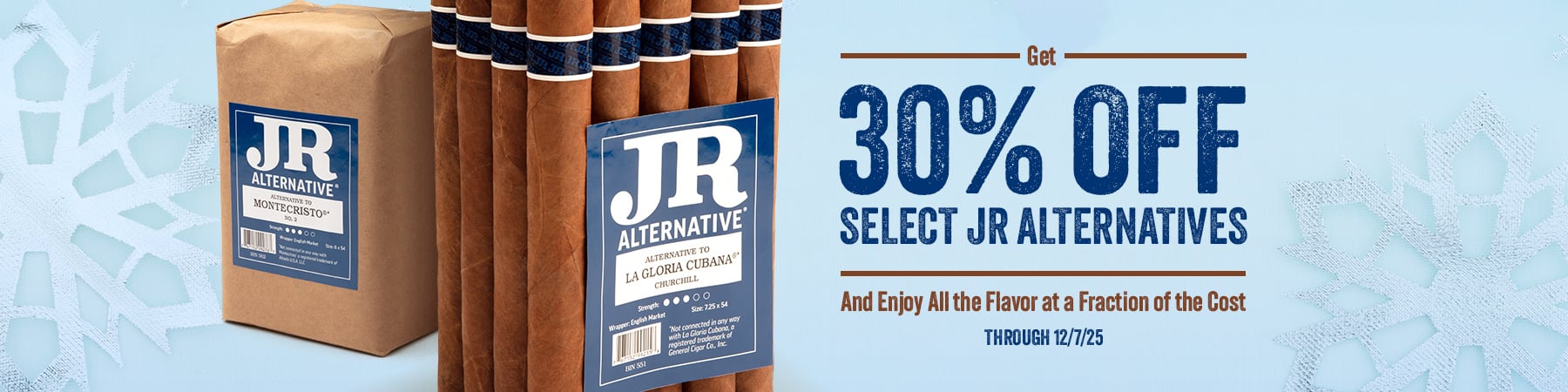 Get 30% Off select JR Alternatives