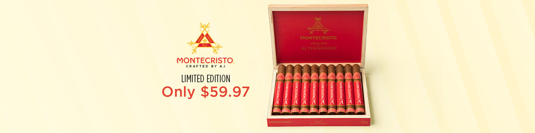 Montecristo Crafted by AJ Limited Edition Only $59.97